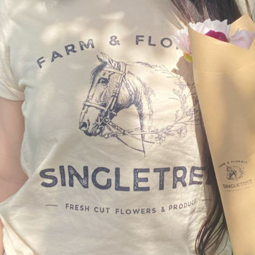 Singletree Farm & Floral Shirt